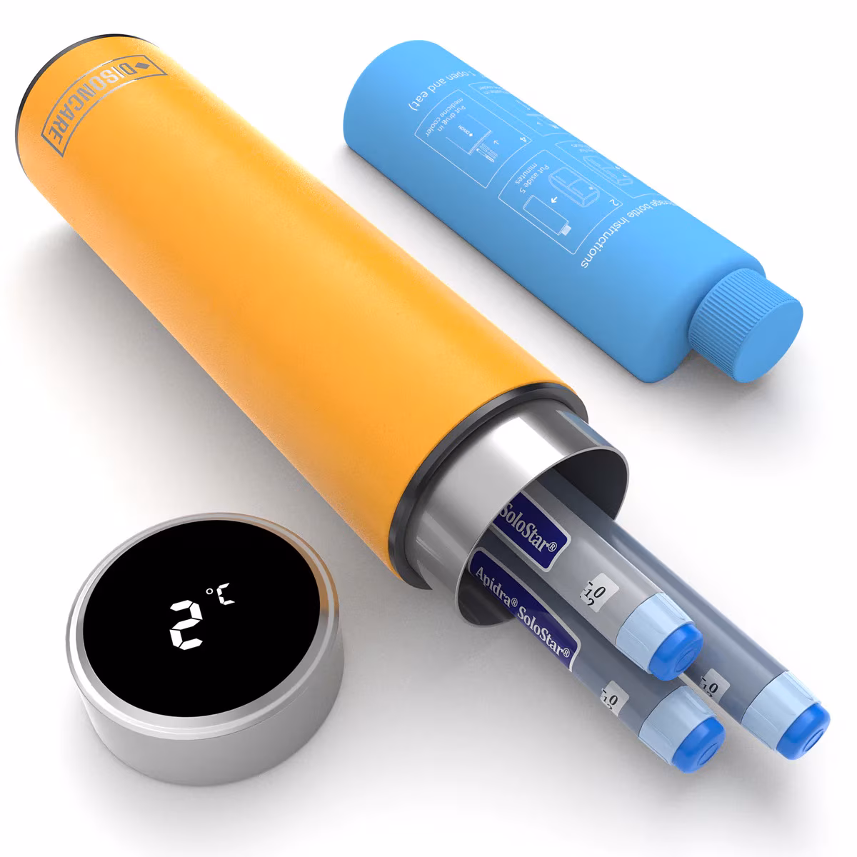 Termos portabil pentru insulina, capacitate 2-3 stilouri, DISONCARE ODYSSEY Smart, Alpine Yellow 5 Termos portabil pentru insulina, capacitate 2-3 stilouri, DISONCARE ODYSSEY Smart, Alpine Yellow - imagine 1