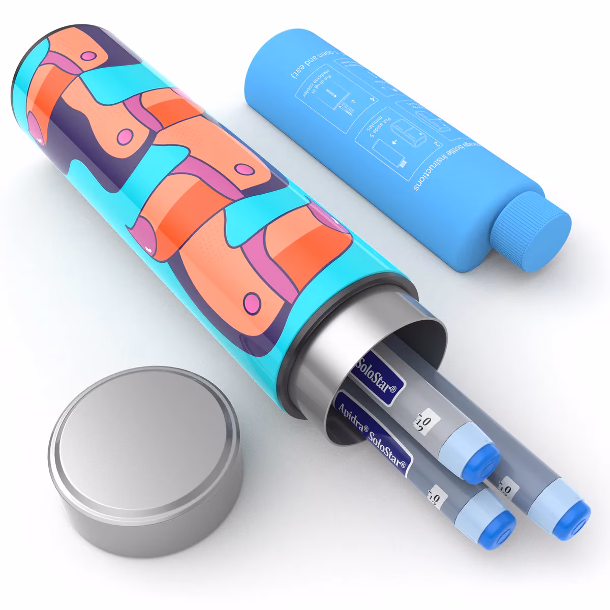 Termos portabil pentru insulina, capacitate 2-3 stilouri, KEKHEALTH ODYSSEY COMPACT, Flame Termos portabil pentru insulina, capacitate 2-3 stilouri, KEKHEALTH ODYSSEY COMPACT, Flame - imagine 1