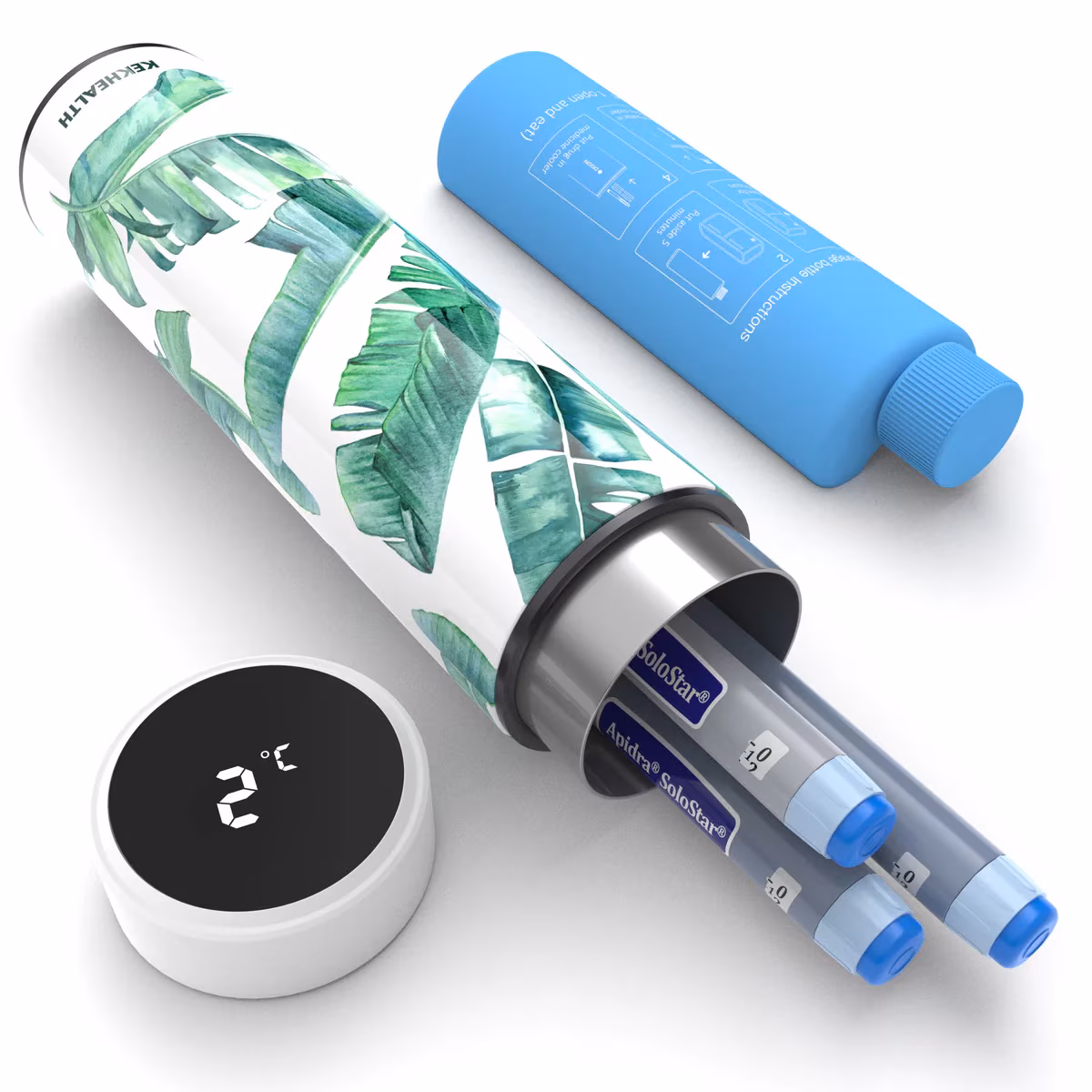 Termos portabil pentru insulina, capacitate 2-3 stilouri, KEKHEALTH ODYSSEY Smart, Chloe Termos portabil pentru insulina, capacitate 2-3 stilouri, KEKHEALTH ODYSSEY Smart, Chloe - imagine 1