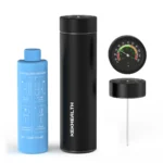 Termos portabil pentru insulina, capacitate 2-3 stilouri, KEKHEALTH ODYSSEY Termometru Mecanic, Black