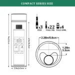 Termos portabil pentru insulina, capacitate 2-3 stilouri, DISONCARE ODYSSEY COMPACT, Red - imagine 8