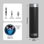 Termos portabil pentru insulina, capacitate 2-3 stilouri, DISONCARE ODYSSEY COMPACT, Black - imagine 3